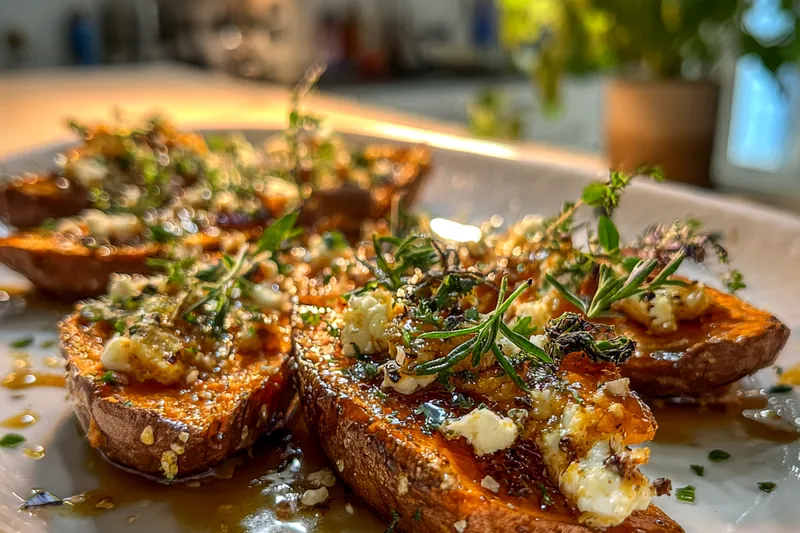 Fresh ingredients for Baked Sweet Potato Wedges