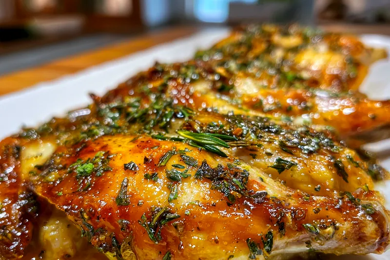 Fresh ingredients for Lemon Herb Roasted Chicken